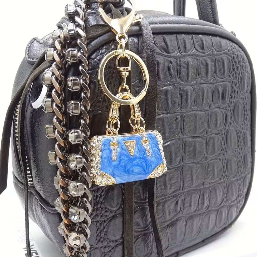 BLUE OR GREEN HANDBAG CHARMS   (NWT)